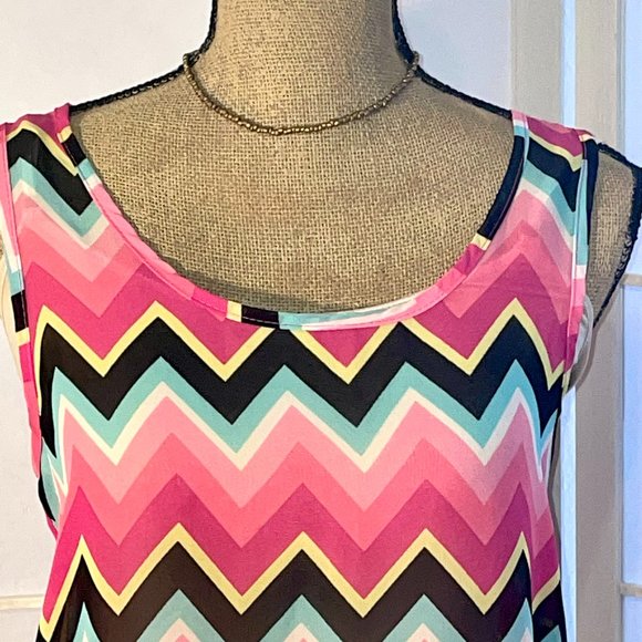 Lilypad Back Bow Semi-Sheer Tank - Picture 8 of 14